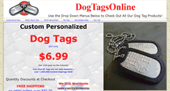 Desktop Screenshot of dogtagsonline.com